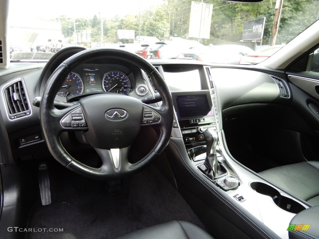 2014 Q 50 3.7 AWD Premium - Black Obsidian / Graphite photo #13