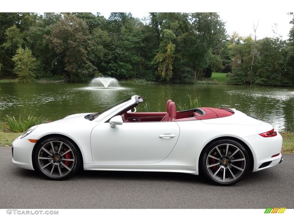 White 2017 Porsche 911 Carrera 4S Cabriolet Exterior Photo #130012326