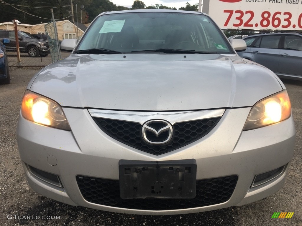 2008 MAZDA3 i Sport Sedan - Sunlight Silver Metallic / Black photo #8