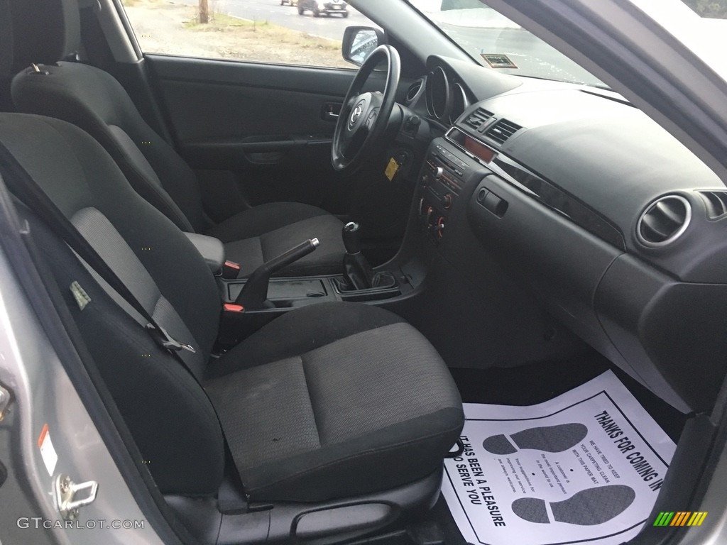 2008 MAZDA3 i Sport Sedan - Sunlight Silver Metallic / Black photo #13
