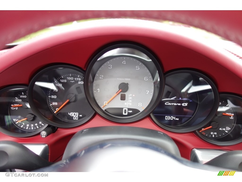 2017 Porsche 911 Carrera 4S Cabriolet Gauges Photos