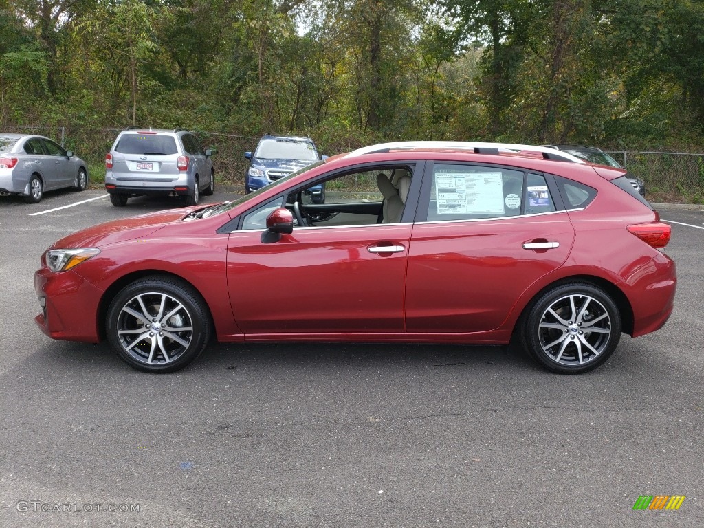 2019 Impreza 2.0i Limited 5-Door - Lithium Red Pearl / Ivory photo #3