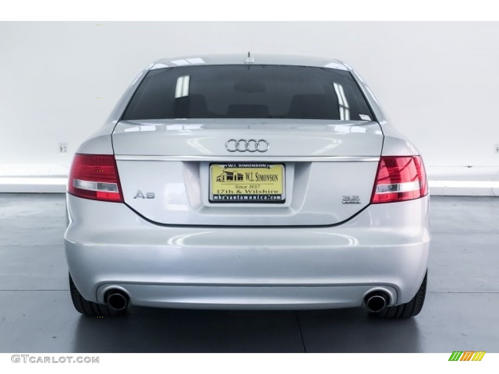 2008 A6 3.2 quattro Sedan - Light Silver Metallic / Black photo #3