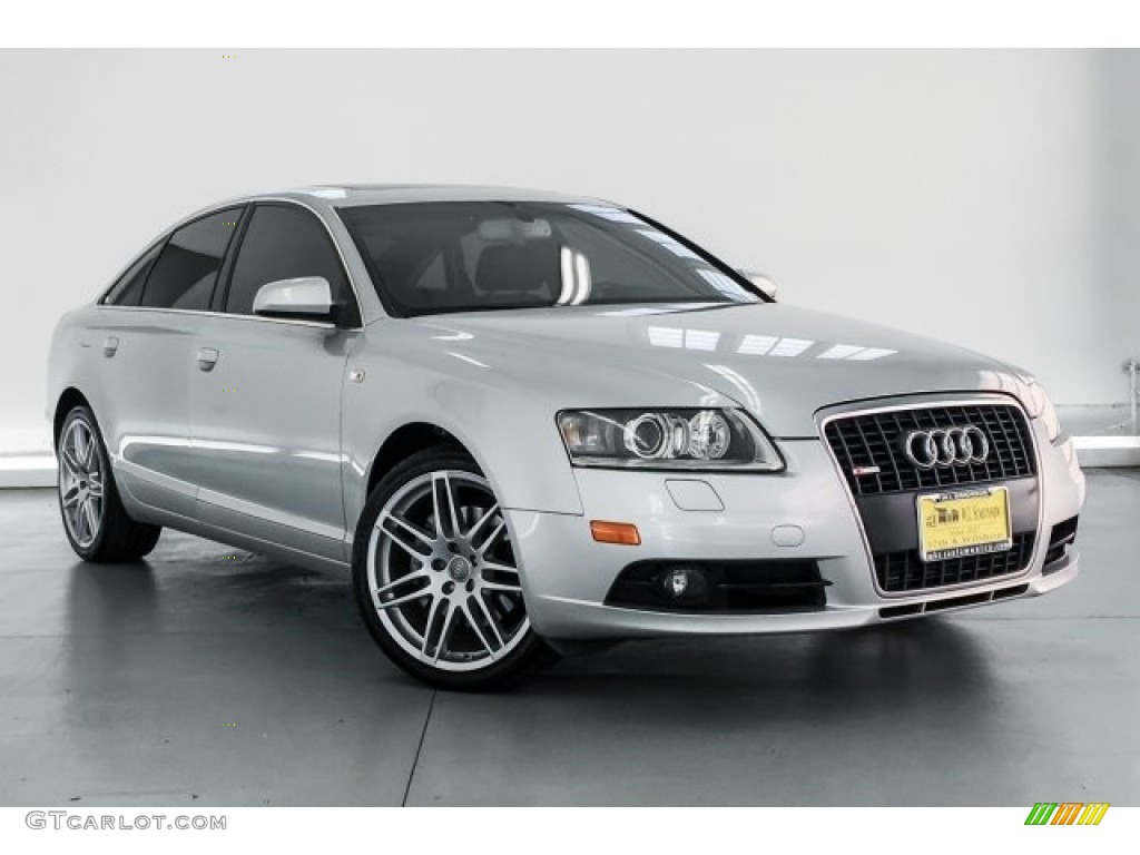 2008 A6 3.2 quattro Sedan - Light Silver Metallic / Black photo #14