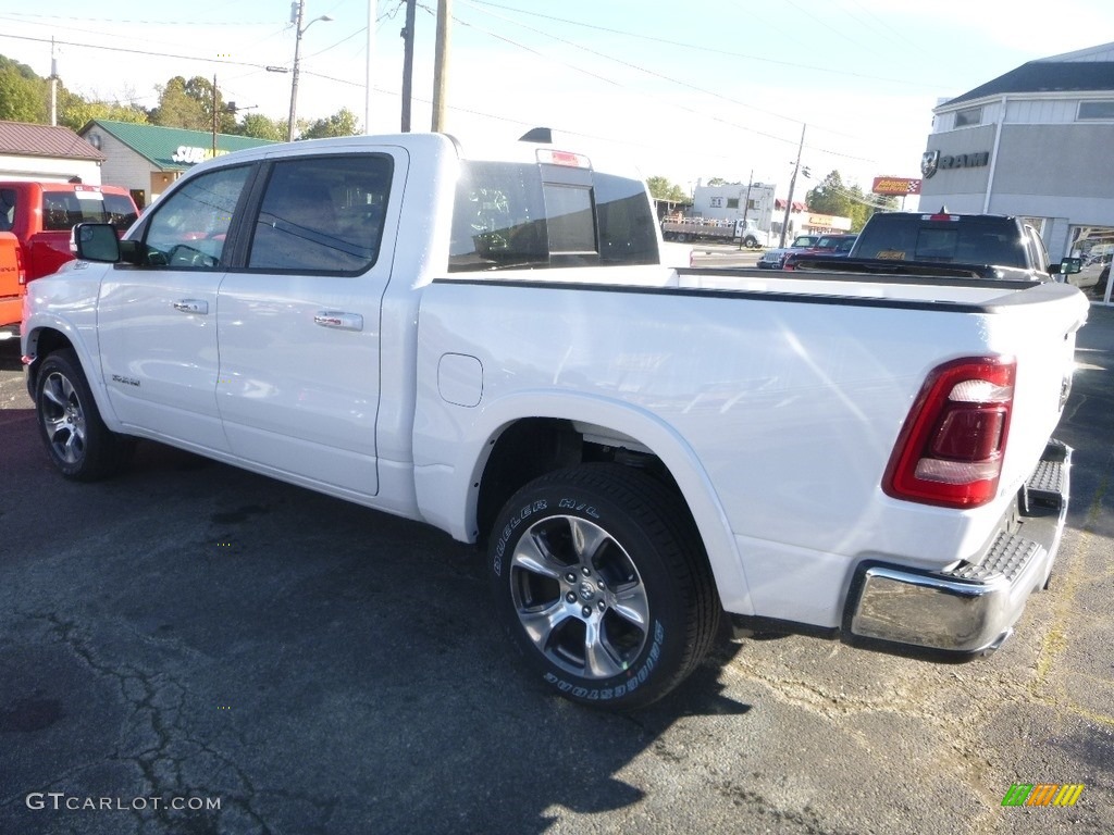 2019 1500 Laramie Crew Cab 4x4 - Ivory Tri–Coat / Mountain Brown/Light Frost Beige photo #3