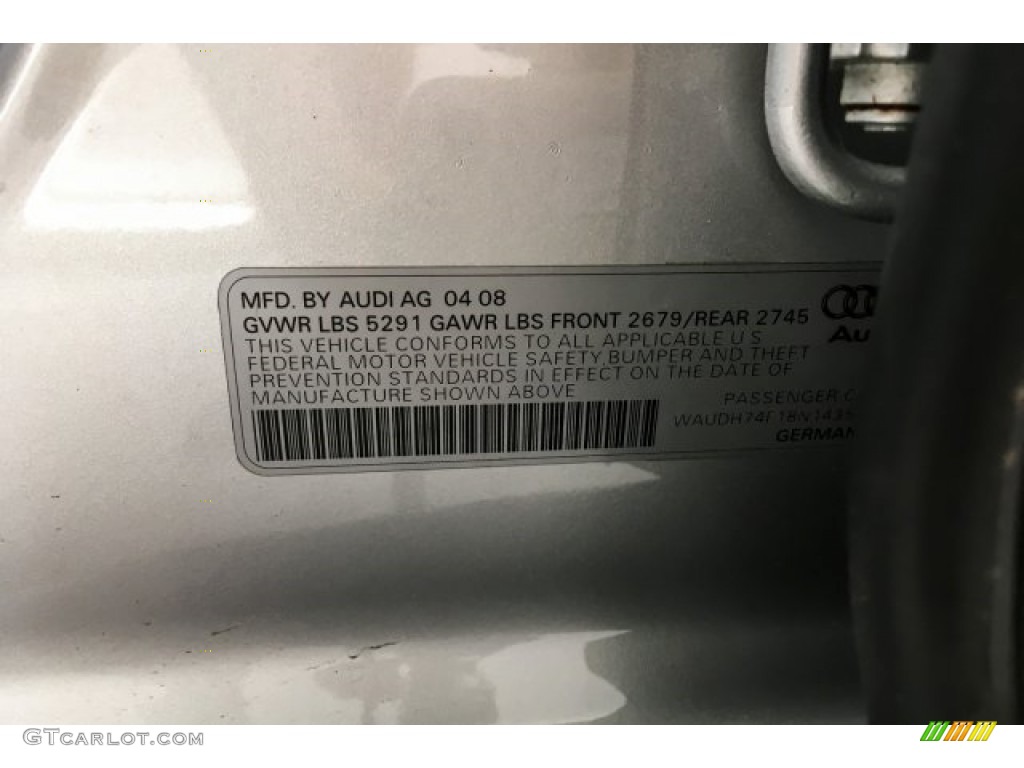 2008 A6 3.2 quattro Sedan - Light Silver Metallic / Black photo #25