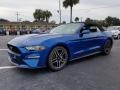 2018 Lightning Blue Ford Mustang EcoBoost Convertible  photo #1
