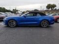 2018 Lightning Blue Ford Mustang EcoBoost Convertible  photo #2