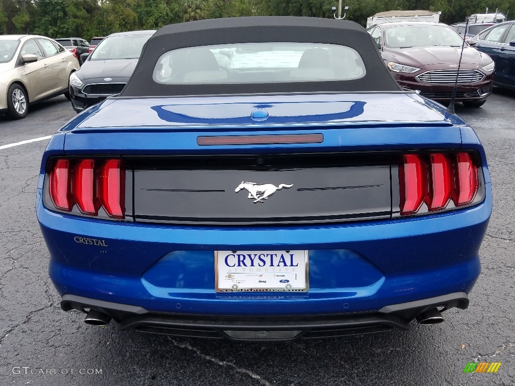 2018 Mustang EcoBoost Convertible - Lightning Blue / Ceramic photo #4