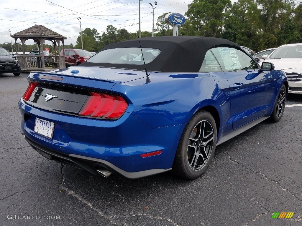 2018 Mustang EcoBoost Convertible - Lightning Blue / Ceramic photo #5