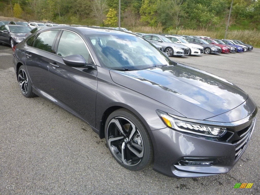 Modern Steel Metallic 2018 Honda Accord Sport Sedan Exterior Photo #130019095