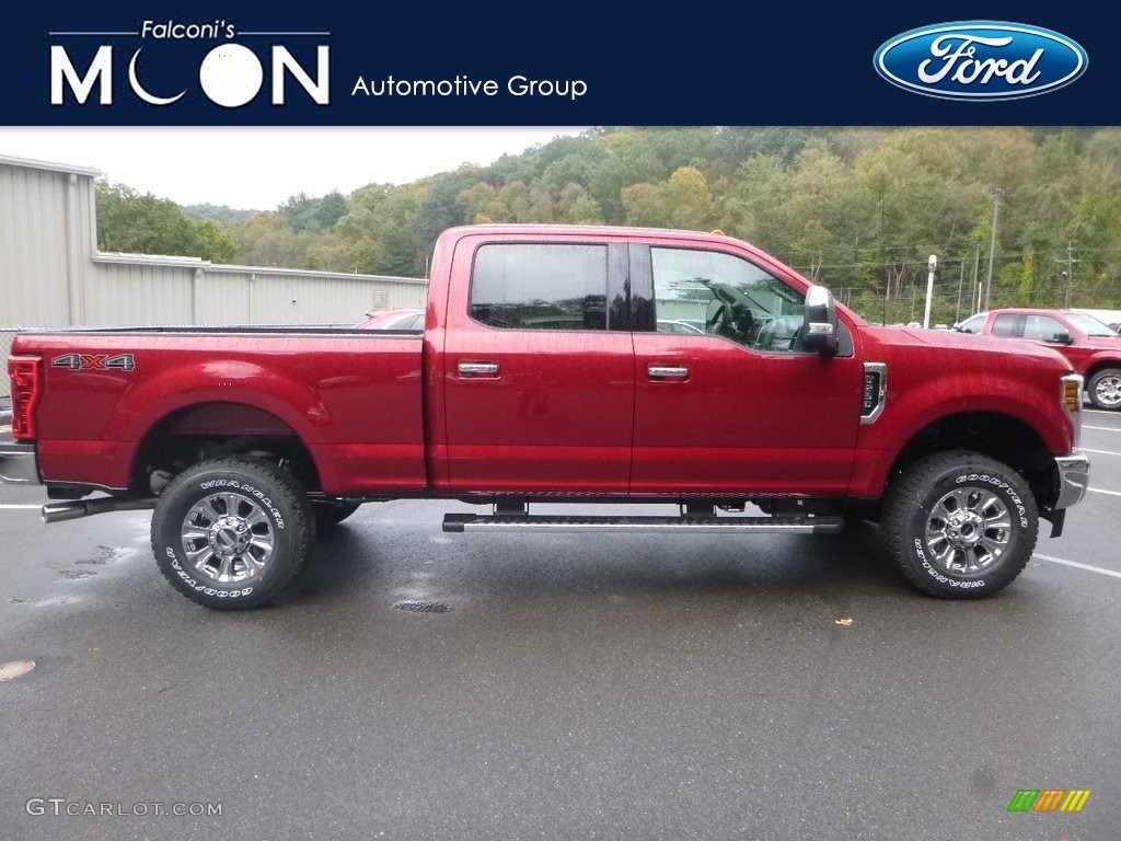 2019 F250 Super Duty XLT Crew Cab 4x4 - Ruby Red / Earth Gray photo #1