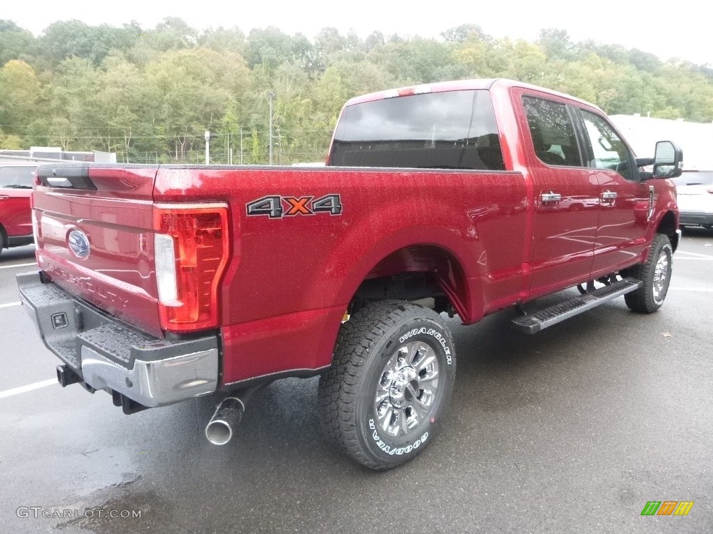 2019 F250 Super Duty XLT Crew Cab 4x4 - Ruby Red / Earth Gray photo #2