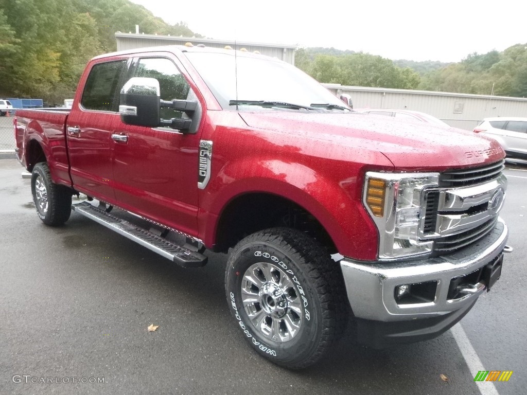 Ruby Red 2019 Ford F250 Super Duty XLT Crew Cab 4x4 Exterior Photo #130019848