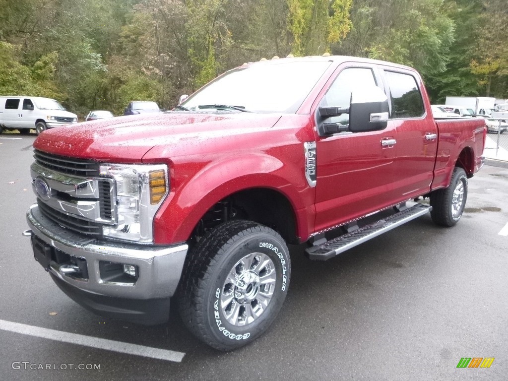 Ruby Red 2019 Ford F250 Super Duty XLT Crew Cab 4x4 Exterior Photo #130019899