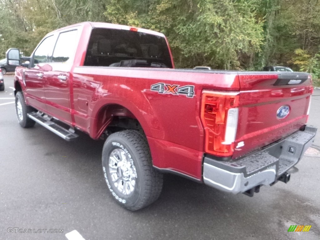 2019 F250 Super Duty XLT Crew Cab 4x4 - Ruby Red / Earth Gray photo #6