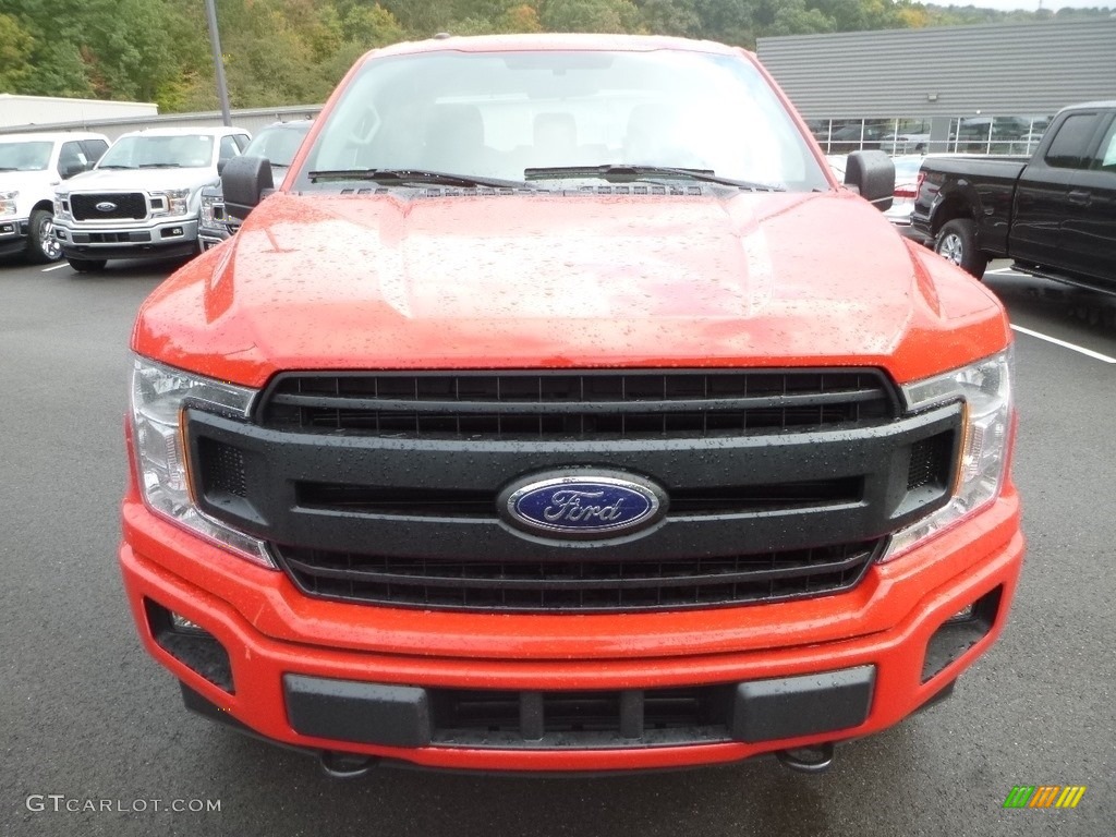 2018 F150 XL SuperCab 4x4 - Race Red / Earth Gray photo #4