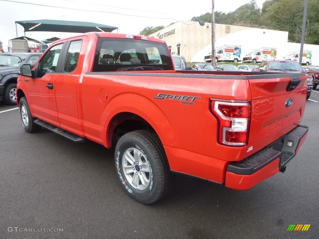 2018 F150 XL SuperCab 4x4 - Race Red / Earth Gray photo #6