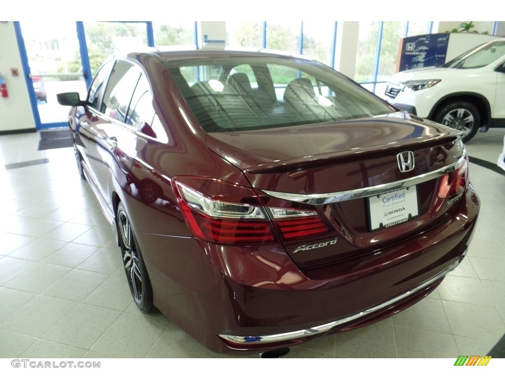 2016 Accord Sport Sedan - Basque Red Pearl II / Black photo #3