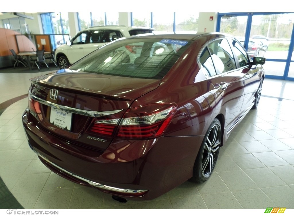2016 Accord Sport Sedan - Basque Red Pearl II / Black photo #4