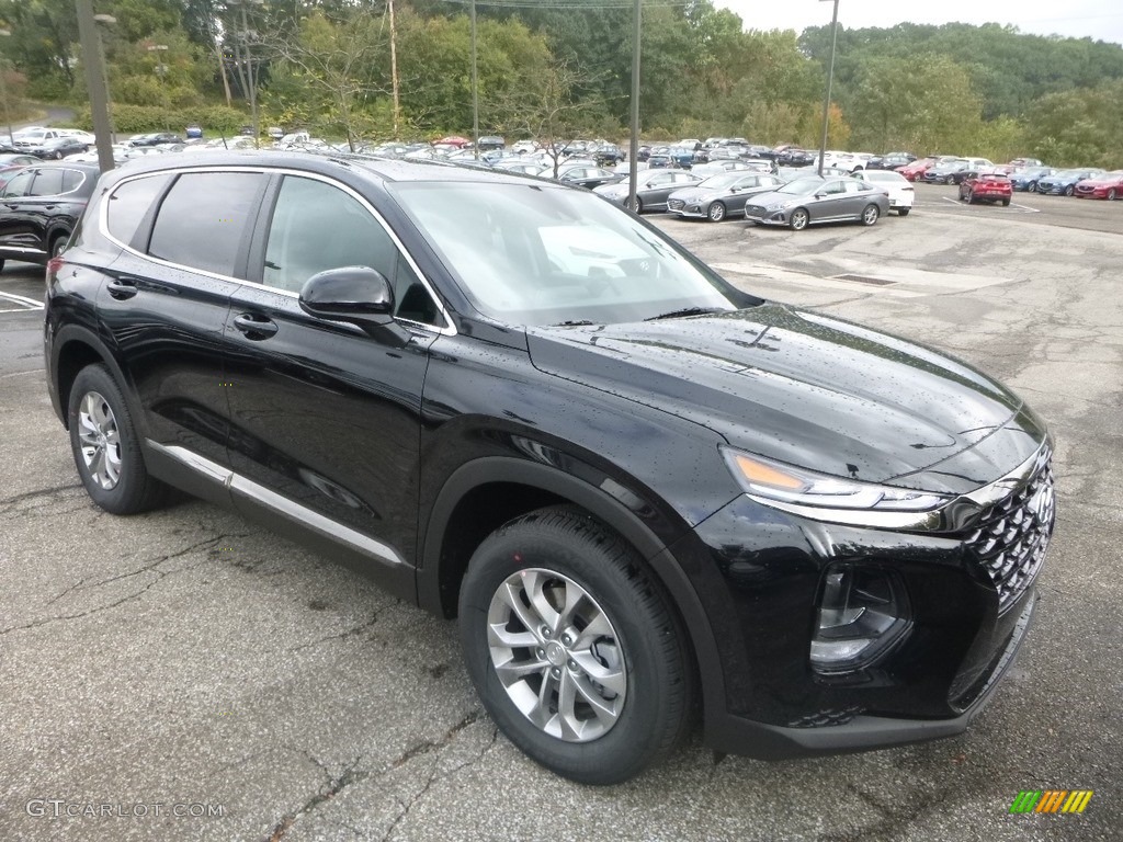 Twilight Black 2019 Hyundai Santa Fe SE AWD Exterior Photo #130021090
