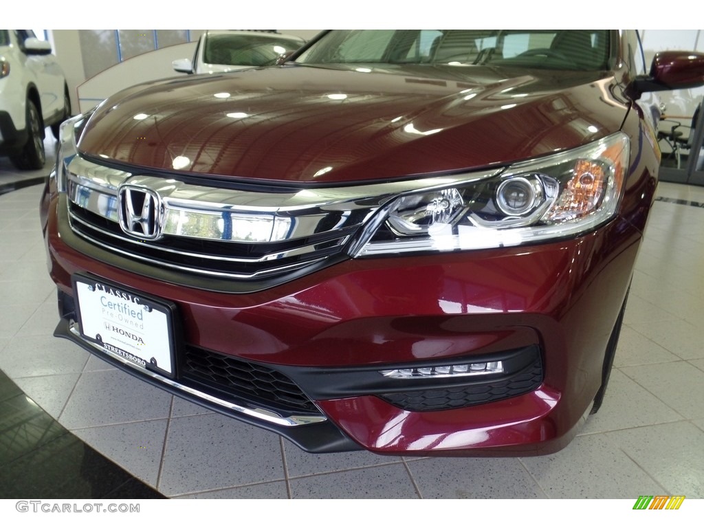 2016 Accord Sport Sedan - Basque Red Pearl II / Black photo #7