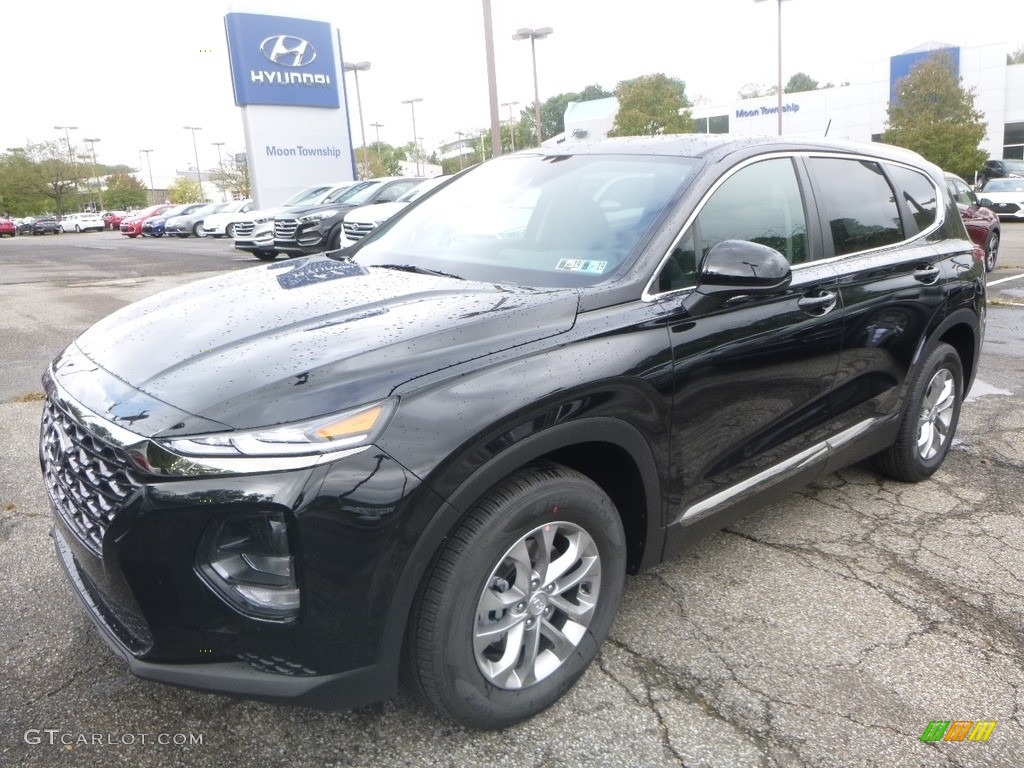 Twilight Black 2019 Hyundai Santa Fe SE AWD Exterior Photo #130021141