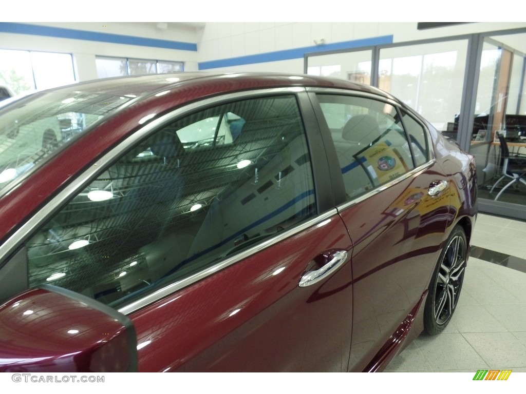 2016 Accord Sport Sedan - Basque Red Pearl II / Black photo #8