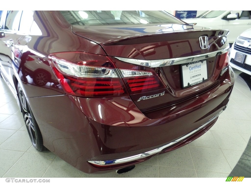 2016 Accord Sport Sedan - Basque Red Pearl II / Black photo #9