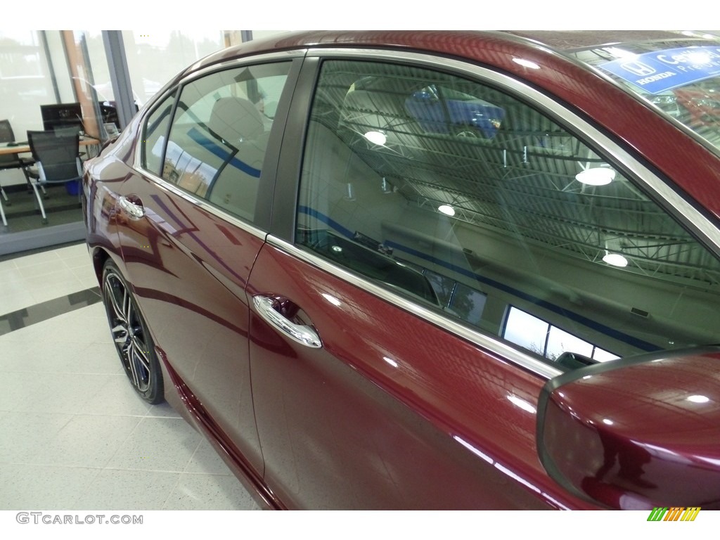 2016 Accord Sport Sedan - Basque Red Pearl II / Black photo #11