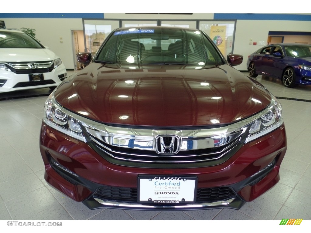 2016 Accord Sport Sedan - Basque Red Pearl II / Black photo #12