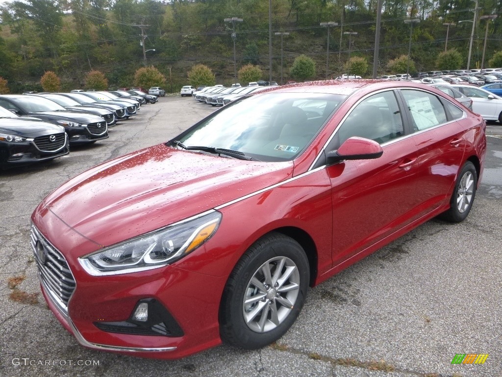 Scarlet Red 2019 Hyundai Sonata SE Exterior Photo #130021504