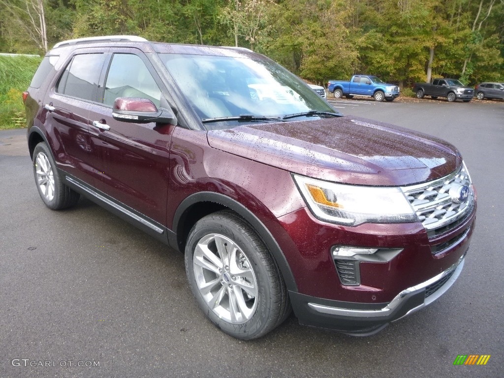 Burgundy Velvet 2019 Ford Explorer Limited 4WD Exterior Photo #130021813