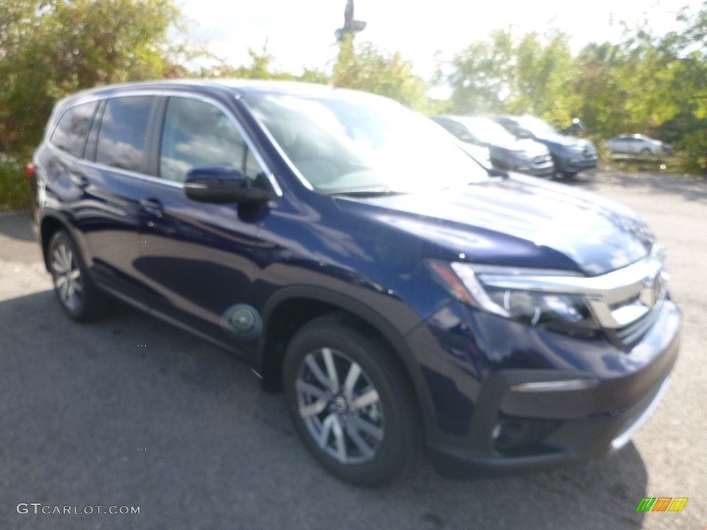 2019 Pilot EX-L AWD - Obsidian Blue Pearl / Gray photo #5