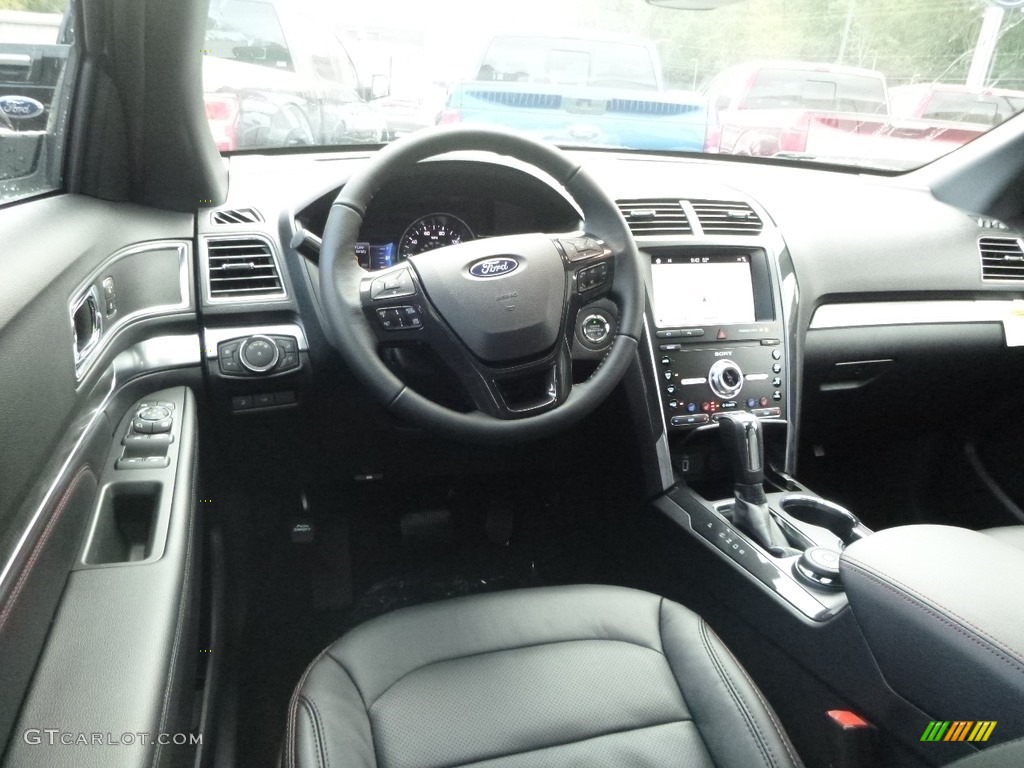 2019 Ford Explorer Sport 4WD Medium Black Dashboard Photo #130022245