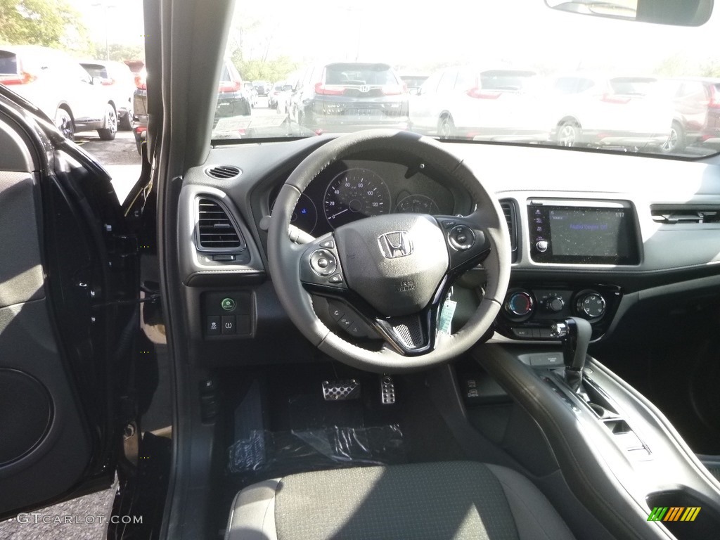 2019 Honda HR-V Sport AWD Black Dashboard Photo #130022665