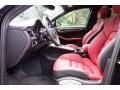 Black/Garnet Red Front Seat Photo for 2018 Porsche Macan #130022983
