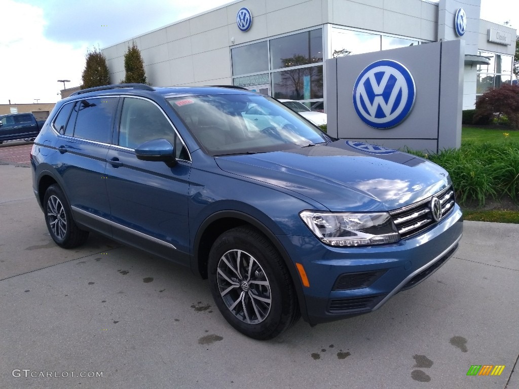 Silk Blue Metallic 2018 Volkswagen Tiguan SE 4MOTION Exterior Photo #130023094