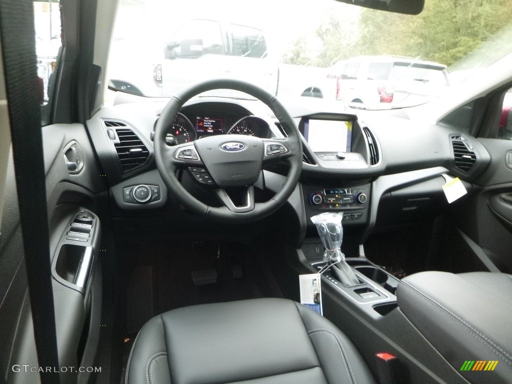 Chromite Gray/Charcoal Black Interior 2019 Ford Escape SEL 4WD Photo #130023466