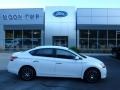 Aspen White 2013 Nissan Sentra SV