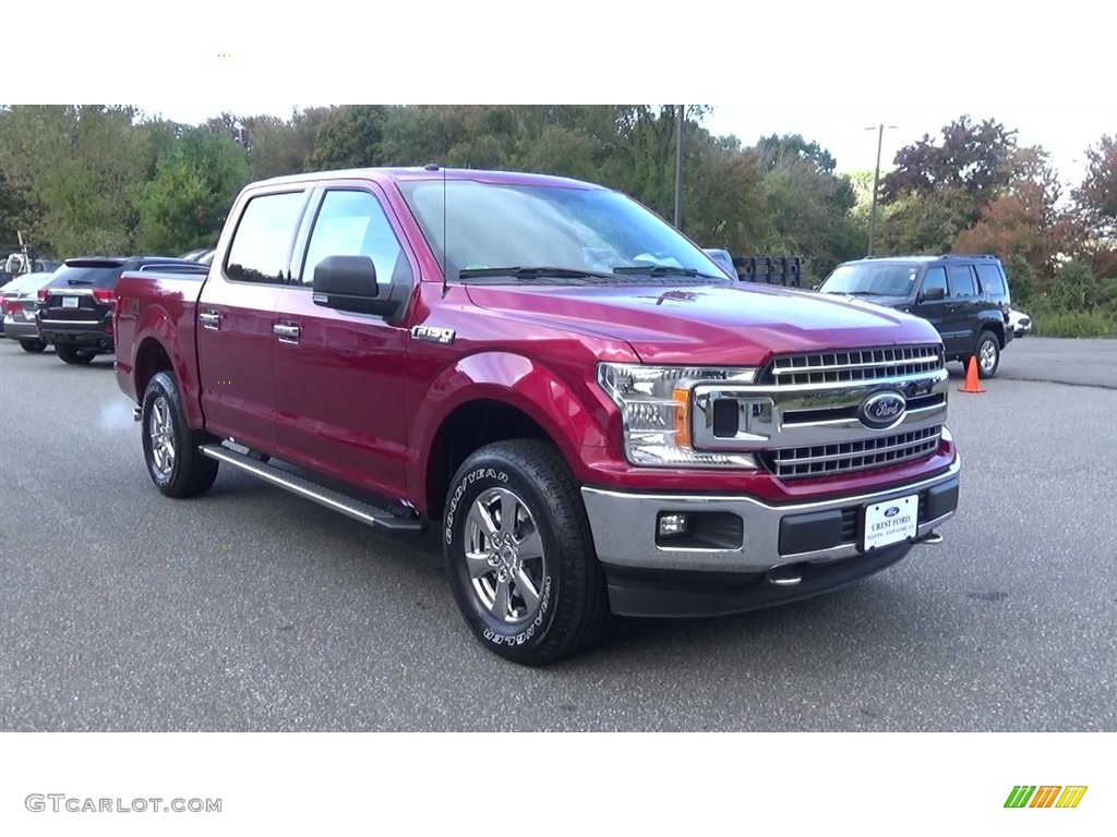2018 F150 XLT SuperCrew 4x4 - Ruby Red / Earth Gray photo #1