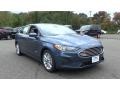 Blue Metallic 2019 Ford Fusion Hybrid SE Exterior