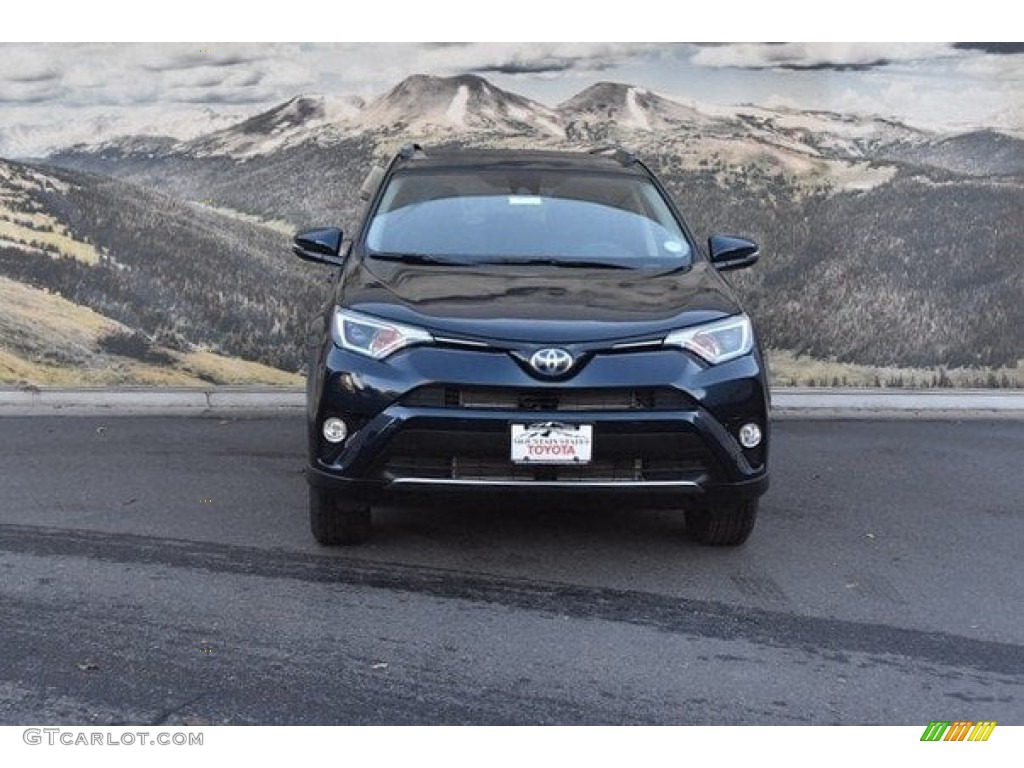 2018 RAV4 XLE AWD Hybrid - Galactic Aqua Mica / Black photo #2