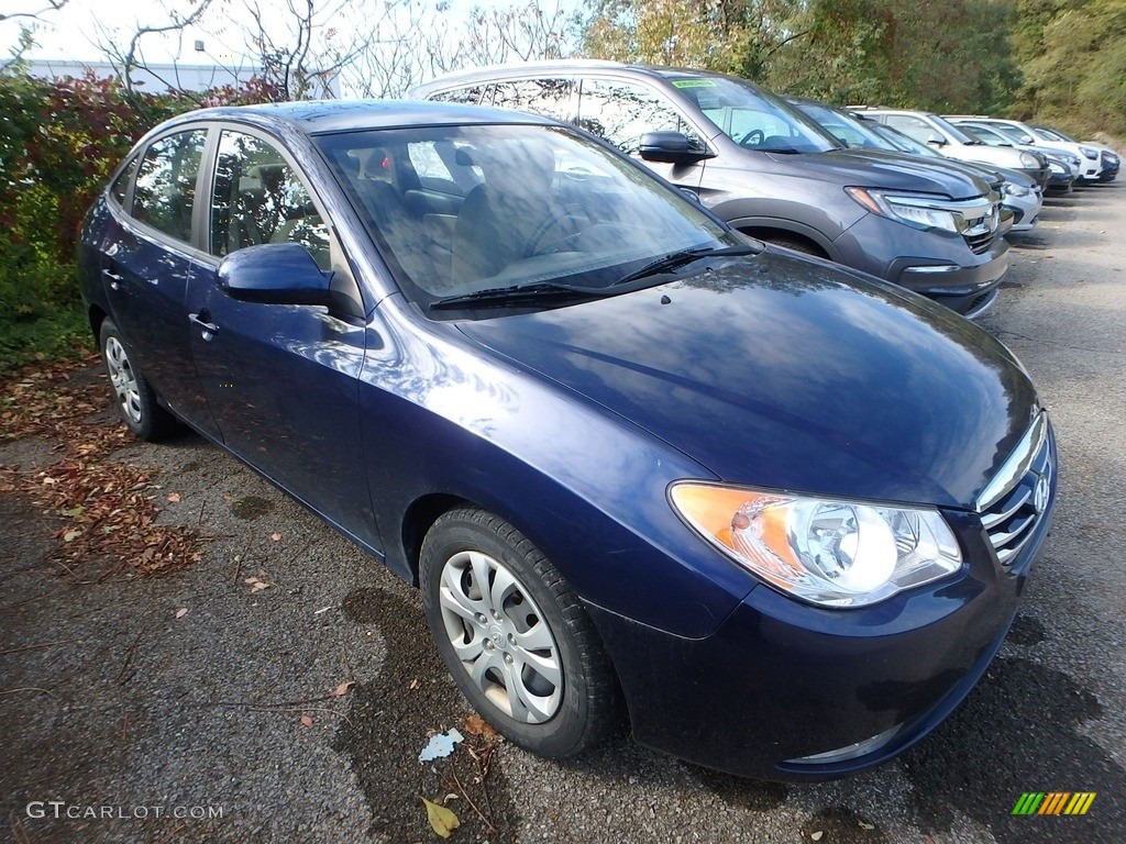 2010 Elantra GLS - Regatta Blue / Beige photo #5