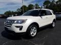 2019 Oxford White Ford Explorer XLT  photo #1