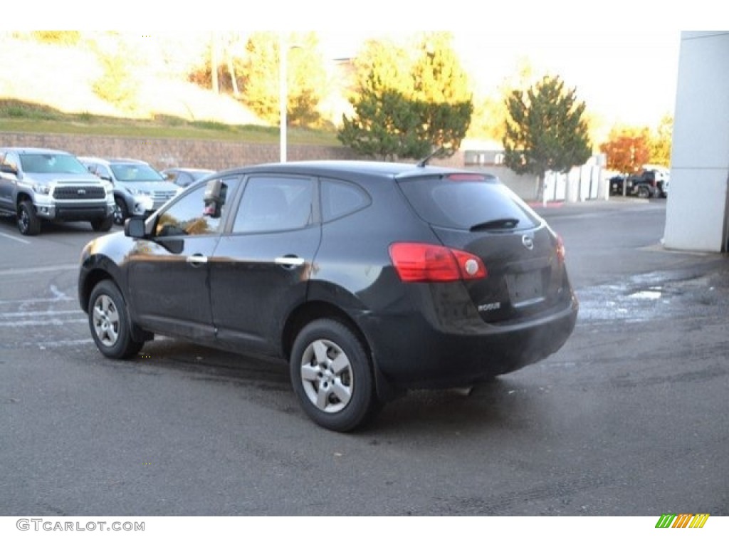 2010 Rogue S AWD - Wicked Black / Black photo #4