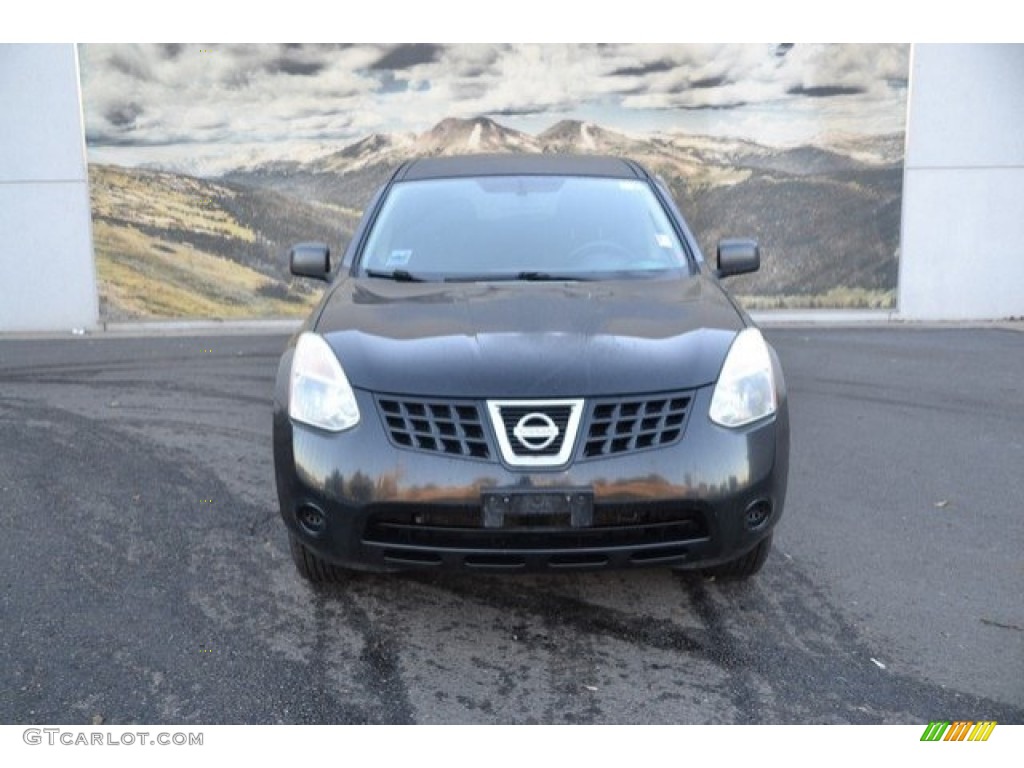 2010 Rogue S AWD - Wicked Black / Black photo #8