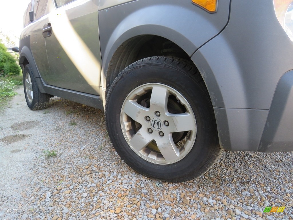 2004 Element EX AWD - Satin Silver Metallic / Black photo #2
