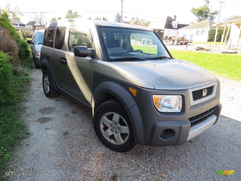 2004 Element EX AWD - Satin Silver Metallic / Black photo #3