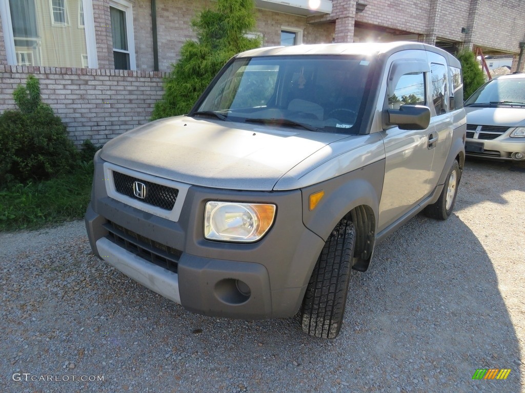 2004 Element EX AWD - Satin Silver Metallic / Black photo #5